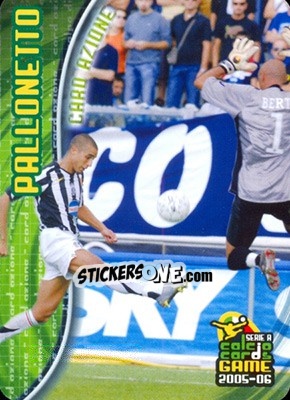 Sticker Pallonetto - Serie A 2005-2006. Calcio cards game n. 222 - Panini