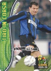 Sticker Dejan Stankovic - Tiro In Corsa - Serie A 2005-2006. Calcio cards game n. 227 - Panini