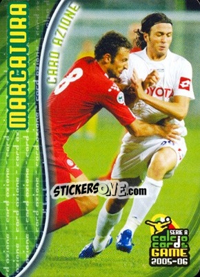 Figurina Marcatura - Serie A 2005-2006. Calcio cards game - Panini