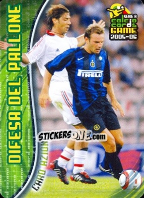 Sticker Difesa del pallone - Serie A 2005-2006. Calcio cards game - Panini