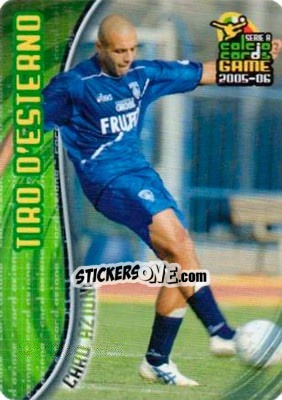 Sticker Tiro d'esterno - Serie A 2005-2006. Calcio cards game n. 244 - Panini