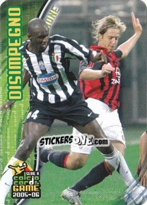 Sticker Disimpegno - Serie A 2005-2006. Calcio cards game n. 245 - Panini