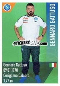 Sticker Gattuso - SSC Napoli 2020-2021 n. 8 - Erredi Galata Edizioni
