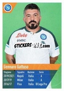 Figurina Gattuso - SSC Napoli 2020-2021 - Erredi Galata Edizioni