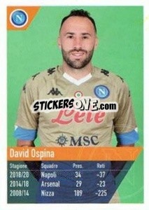 Figurina Ospina - SSC Napoli 2020-2021 - Erredi Galata Edizioni