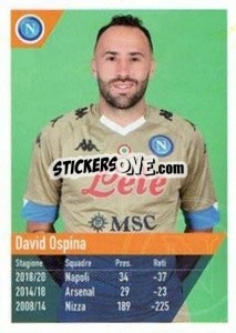 Sticker Ospina - SSC Napoli 2020-2021 n. 12 - Erredi Galata Edizioni