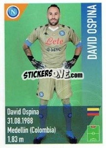 Sticker Ospina - SSC Napoli 2020-2021 - Erredi Galata Edizioni