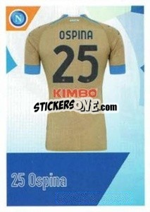 Sticker Ospina - SSC Napoli 2020-2021 n. 16 - Erredi Galata Edizioni