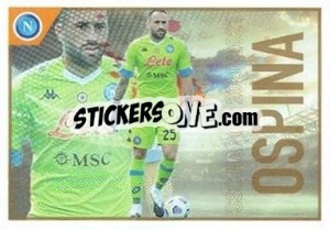 Sticker Ospina - SSC Napoli 2020-2021 n. 17 - Erredi Galata Edizioni