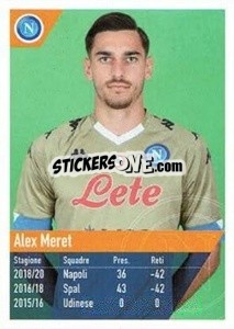 Sticker Meret - SSC Napoli 2020-2021 n. 19 - Erredi Galata Edizioni