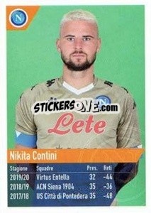 Figurina Contini - SSC Napoli 2020-2021 - Erredi Galata Edizioni