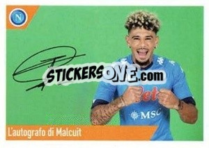 Sticker Malcuit - SSC Napoli 2020-2021 - Erredi Galata Edizioni