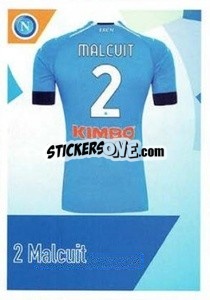 Sticker Malcuit - SSC Napoli 2020-2021 - Erredi Galata Edizioni