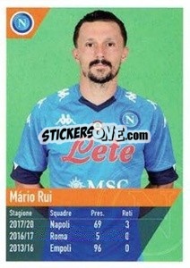 Sticker Mario Rui - SSC Napoli 2020-2021 n. 36 - Erredi Galata Edizioni