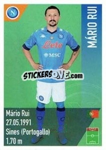 Sticker Mario Rui - SSC Napoli 2020-2021 n. 37 - Erredi Galata Edizioni