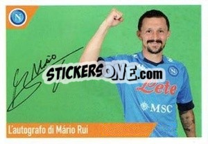 Cromo Mario Rui - SSC Napoli 2020-2021 - Erredi Galata Edizioni