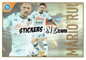 Sticker Mario Rui - SSC Napoli 2020-2021 n. 41 - Erredi Galata Edizioni