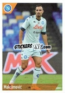 Sticker Maksimovic - SSC Napoli 2020-2021 - Erredi Galata Edizioni