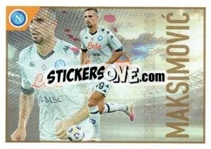 Figurina Maksimovic - SSC Napoli 2020-2021 - Erredi Galata Edizioni