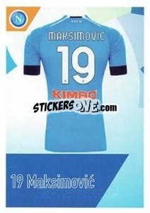 Sticker Maksimovic - SSC Napoli 2020-2021 n. 47 - Erredi Galata Edizioni