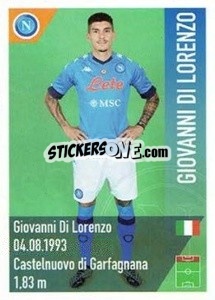 Sticker Di Lorenzo - SSC Napoli 2020-2021 n. 49 - Erredi Galata Edizioni