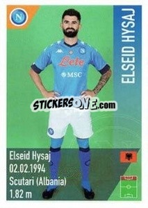 Sticker Hysaj - SSC Napoli 2020-2021 n. 54 - Erredi Galata Edizioni