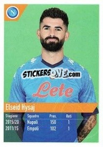 Sticker Hysaj - SSC Napoli 2020-2021 n. 55 - Erredi Galata Edizioni