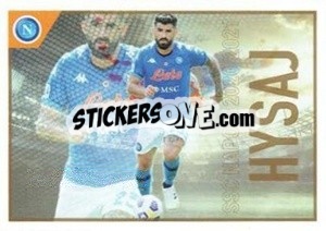 Sticker Hysaj - SSC Napoli 2020-2021 n. 58 - Erredi Galata Edizioni