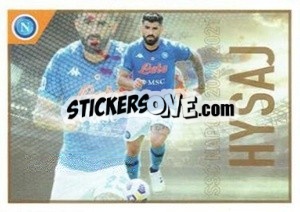 Sticker Hysaj - SSC Napoli 2020-2021 - Erredi Galata Edizioni