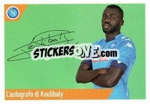 Figurina Koulibaly - SSC Napoli 2020-2021 - Erredi Galata Edizioni