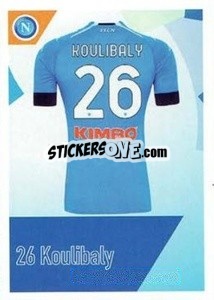Sticker Koulibaly - SSC Napoli 2020-2021 n. 64 - Erredi Galata Edizioni