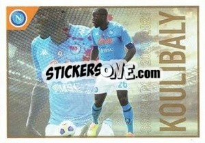 Sticker Koulibaly - SSC Napoli 2020-2021 n. 65 - Erredi Galata Edizioni