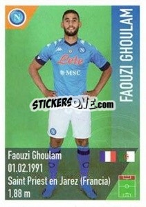 Sticker Ghoulam - SSC Napoli 2020-2021 - Erredi Galata Edizioni