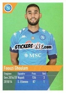 Figurina Ghoulam - SSC Napoli 2020-2021 - Erredi Galata Edizioni