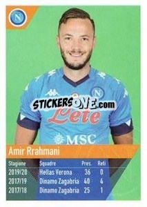 Sticker Rrahmani - SSC Napoli 2020-2021 n. 72 - Erredi Galata Edizioni