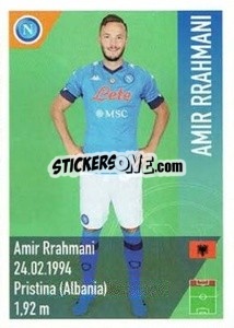Sticker Rrahmani - SSC Napoli 2020-2021 - Erredi Galata Edizioni