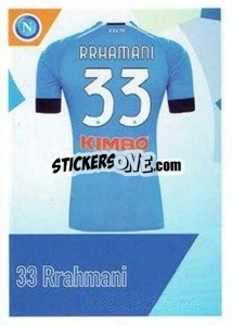 Sticker Rrahmani - SSC Napoli 2020-2021 - Erredi Galata Edizioni