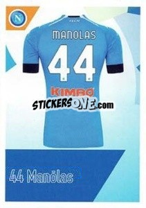 Sticker Manolas - SSC Napoli 2020-2021 - Erredi Galata Edizioni