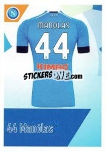 Figurina Manolas - SSC Napoli 2020-2021 - Erredi Galata Edizioni