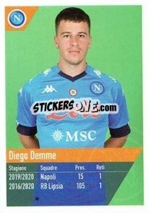 Figurina Demme - SSC Napoli 2020-2021 - Erredi Galata Edizioni