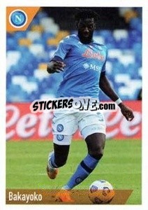 Sticker Bakayoko - SSC Napoli 2020-2021 n. 92 - Erredi Galata Edizioni