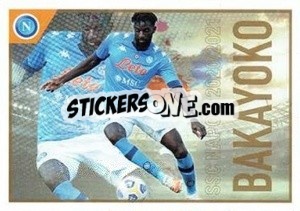 Sticker Bakayoko - SSC Napoli 2020-2021 - Erredi Galata Edizioni