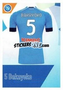 Cromo Bakayoko - SSC Napoli 2020-2021 - Erredi Galata Edizioni