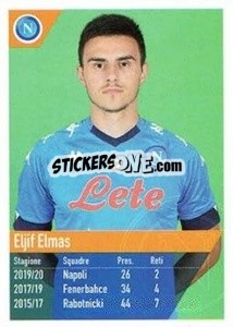 Sticker Elmas - SSC Napoli 2020-2021 - Erredi Galata Edizioni