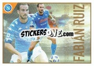 Sticker Fabian Ruiz - SSC Napoli 2020-2021 n. 106 - Erredi Galata Edizioni