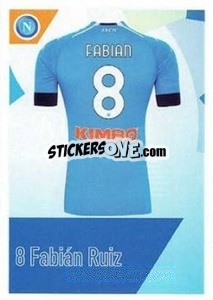 Sticker Fabian Ruiz - SSC Napoli 2020-2021 - Erredi Galata Edizioni