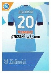 Sticker Zielinski - SSC Napoli 2020-2021 - Erredi Galata Edizioni