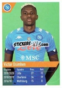 Figurina Osimhen - SSC Napoli 2020-2021 - Erredi Galata Edizioni