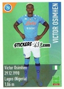 Sticker Osimhen - SSC Napoli 2020-2021 n. 121 - Erredi Galata Edizioni
