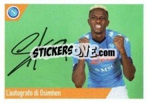 Figurina Osimhen - SSC Napoli 2020-2021 - Erredi Galata Edizioni